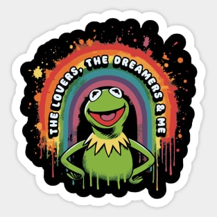 Rainbow Connection // Kermit Fan Art Sticker